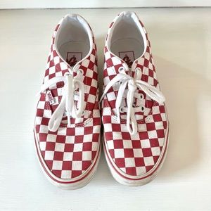 Awesome Red Checkered Vans Sneakers!